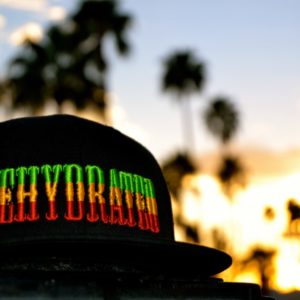 Black and Rasta 210 Flex Fit