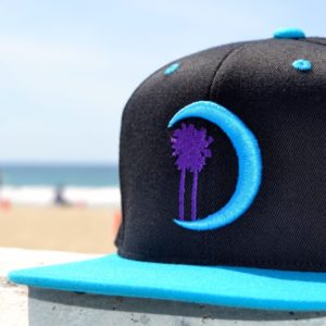 Black and Teal Snapback