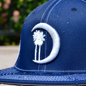 Navy Blue and White Mesh Flex Fit