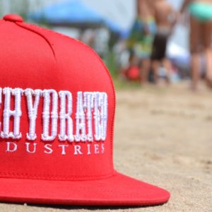 Red and White Mesh Snapback