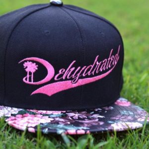 Black Floral Bill Snapback
